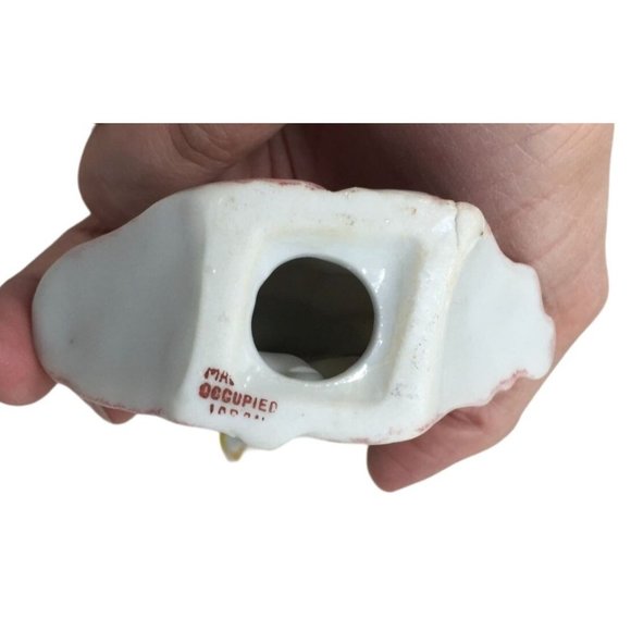 Mid Century Colonial Woman Curtsy-ing Made in Occupied Japan 4.5" TALL - Picture 5 of 6